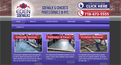 Desktop Screenshot of edenconstructionny.com